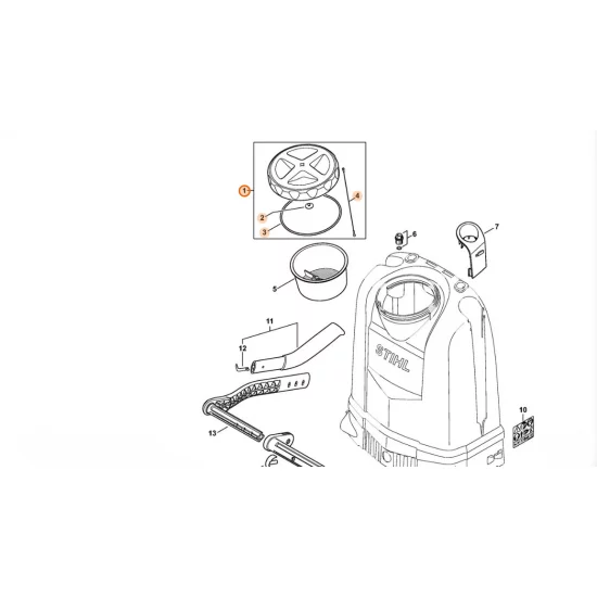 STIHL  Pokrywa pojemnika 4255 700 0900